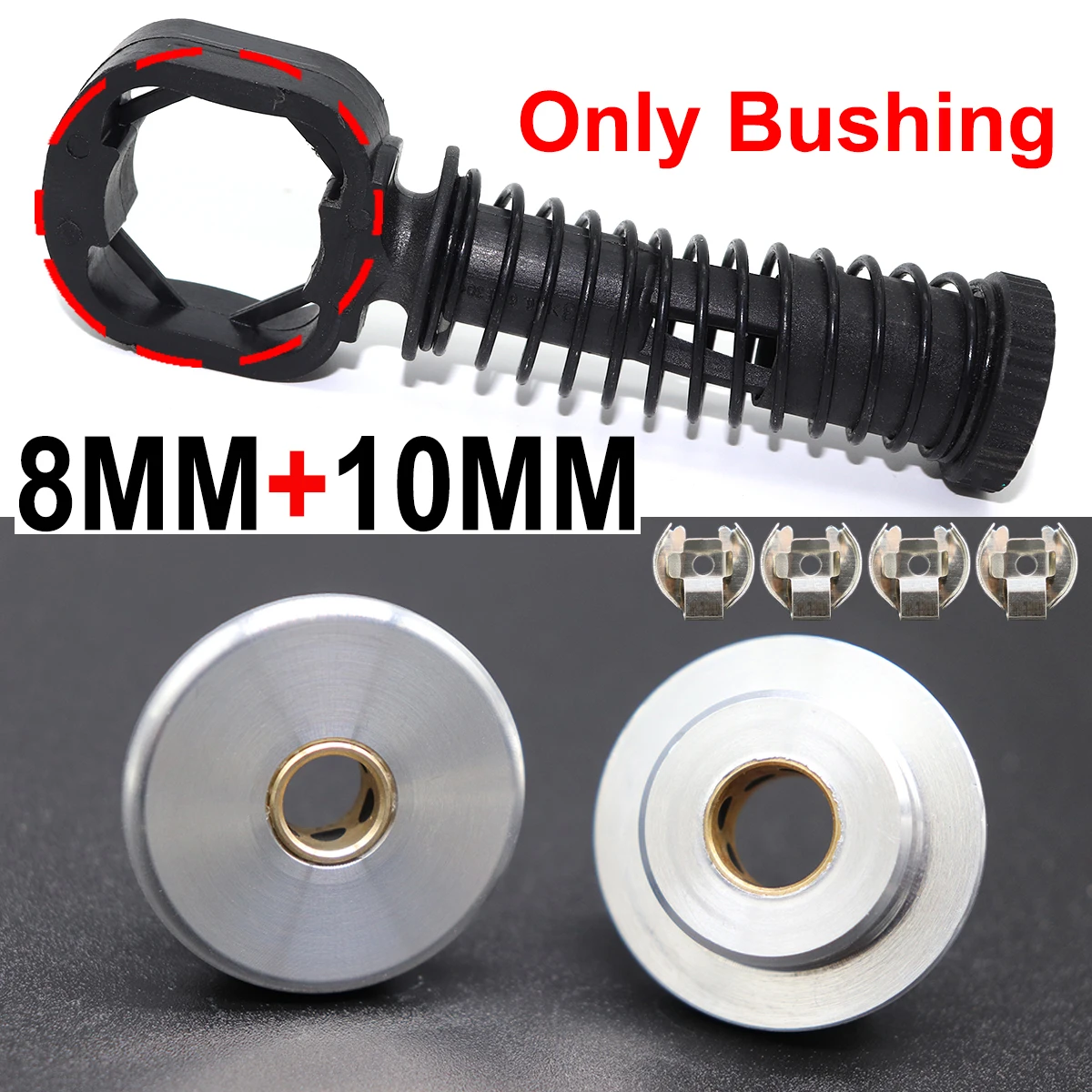 8MM 10MM Upgrade MT Gear Shift Cable Linkage Rod Shifter Pivot Bushing W/Lock Washer Clip Repair For SEAT Cordoba 6L Ibiza 6L 6J