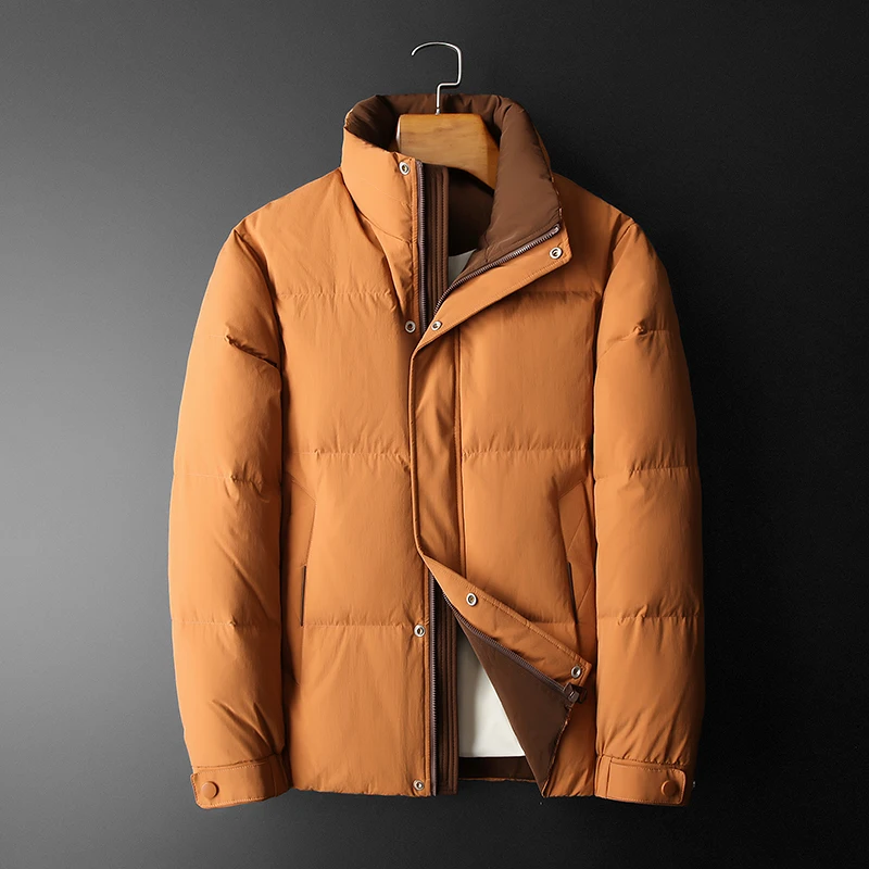 

2024 Winter New Men's National Standard Down Jacket with Advanced Sense Stand up Collar Down Coat and Duck Down Content of 90%