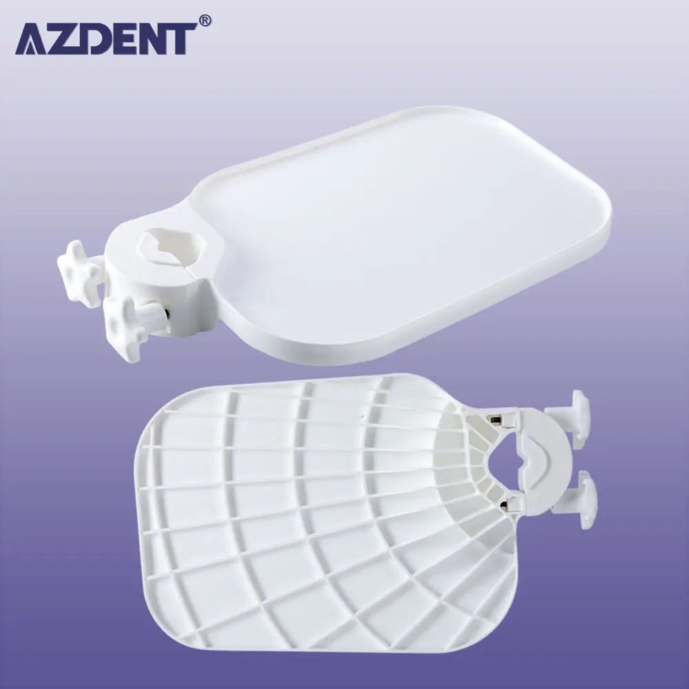

AZDENT Dental Chair Scaler Tray Plastic Post Mounted Tray Table Shelf Dentist Chair Unit Accessories Dentistry Equipment