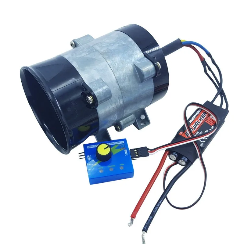 High Speed Metal Ducted Fan Inrunner DC Brushless Three Phase Turbo Impeller Blower Disassembled Industrial Cooling Air Fan