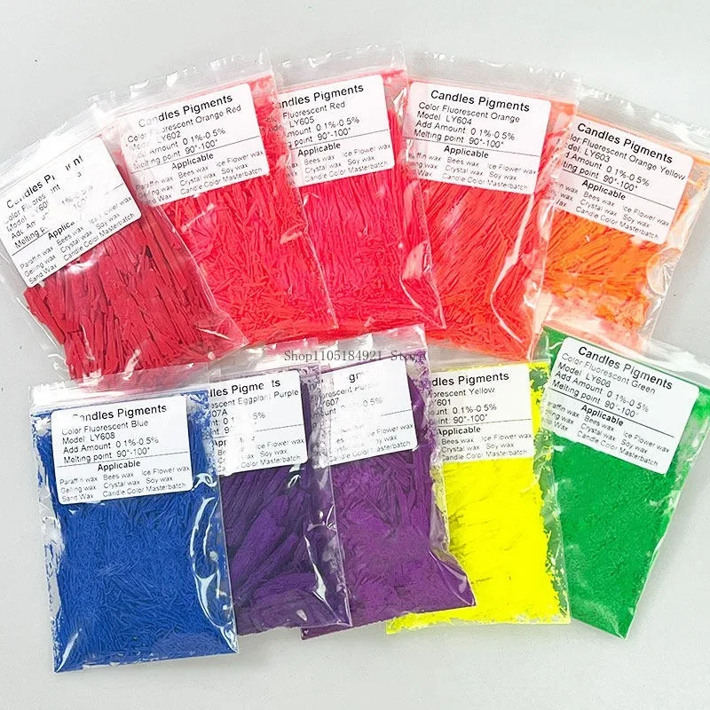 1Kg High Quality Filamentous Candle Pigment Non-flame Retardant Non-fading DIY Handmade Birthday Scented Candle Coloring Dye