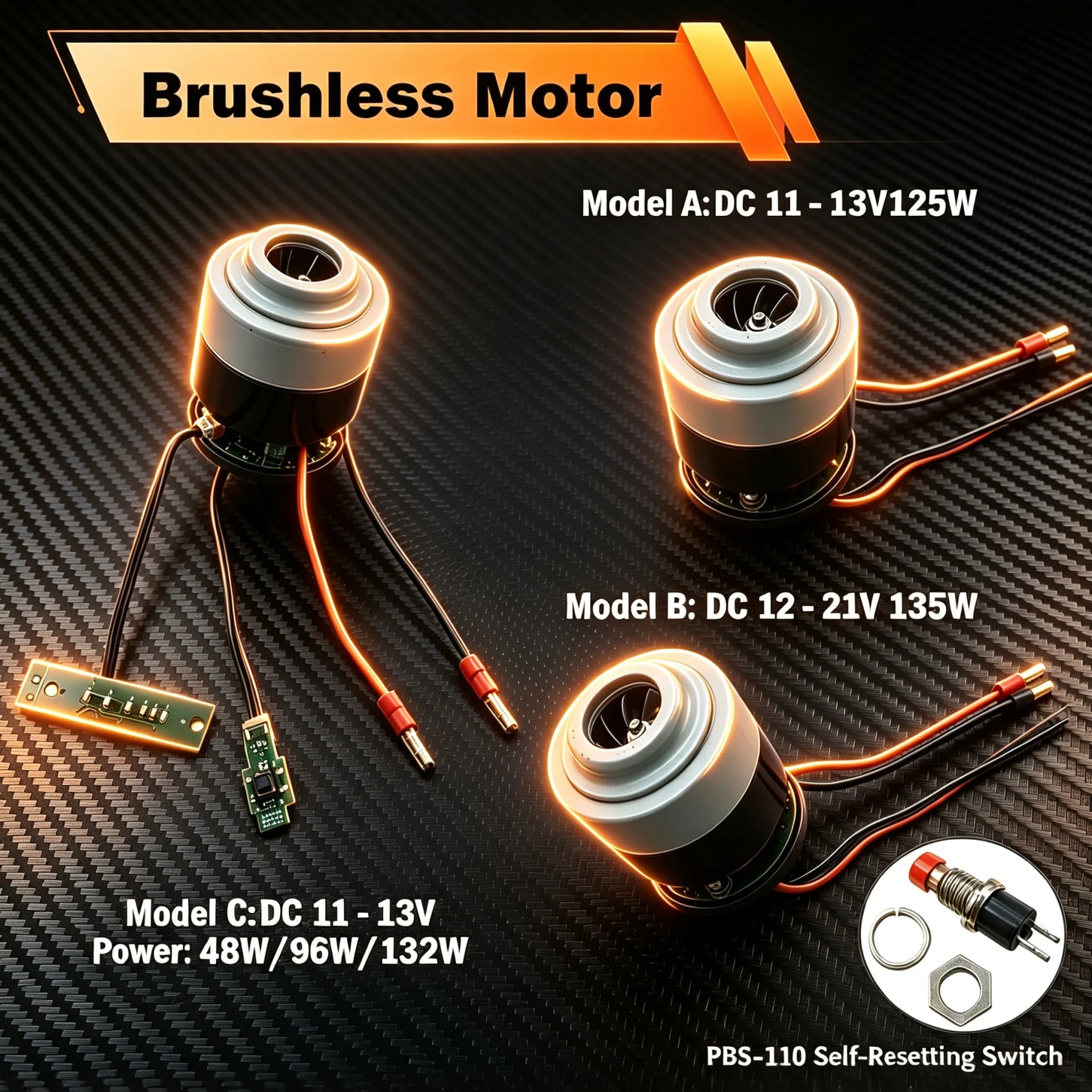 High Power 125W/135W Alloy Ducted BLDC Impeller for Metal Vacuum Cleaner 11V-21V Strong Suction DC Vacuum Cleaner Impeller