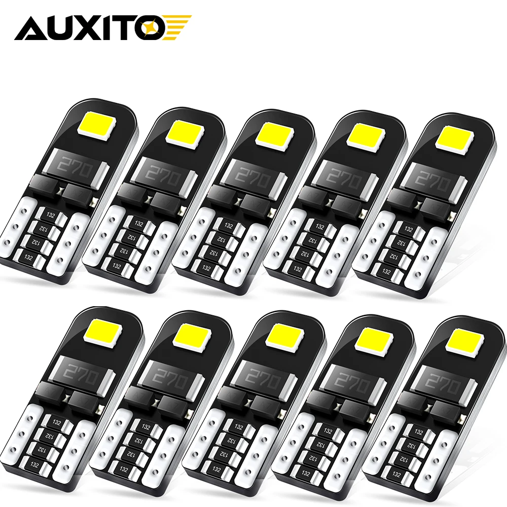 10/2Pcs W5W T10 Canbus Interior Light No Error 194 168 175 2825 4014SMD Car Led Signal Lamp For Ford Focus 3 mk2 mk3 mk4 12V