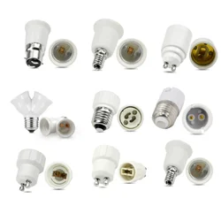 1pc Gu10 E12 E14 E26 E27 G24 B22 Fireproof LED CFL Lamp Holder Converter Light Socket Bulb Base Splitter Extension Adapter