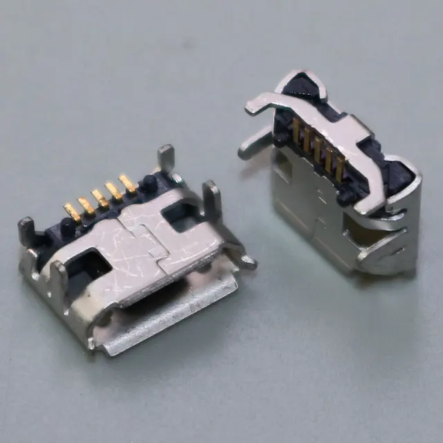 10-100 SZTUK Złącze portu Micro USB Port ładowania dla HTC ZTE Huawei C8500 VIVO Small Pepper 5Pin SMD V8 Wtyczka ładowania ogonowa