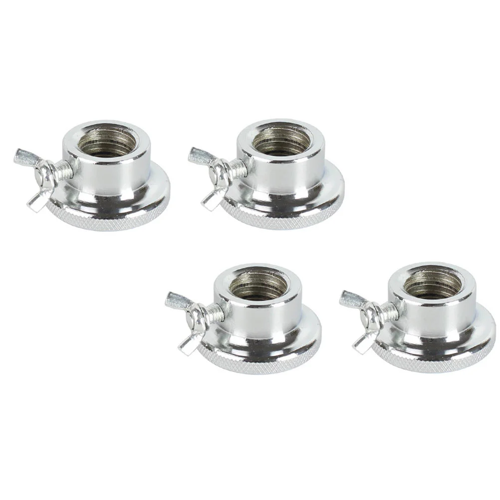 

4 Pcs Double Risk Nut Hex Security Lock Clip Screw Collar Silver Dumbbell Buckle for