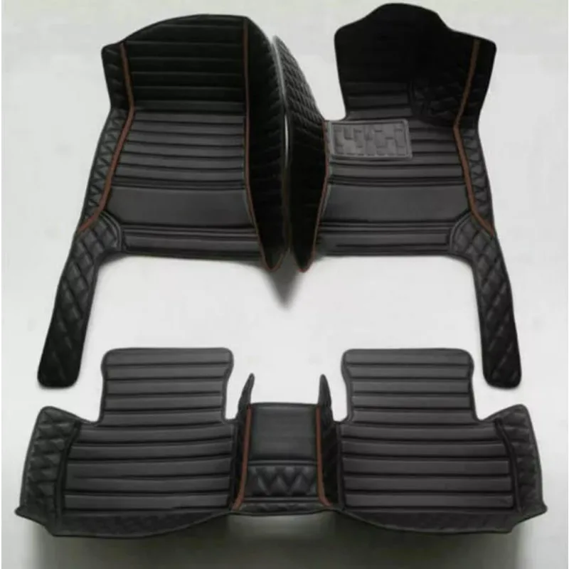 Custom For Ford Territory 2019-2021 Compact SUV 5-Seat PU 3D Waterproof All Weather Car Floor Mats Anti Slip Accessories LHD/RHD