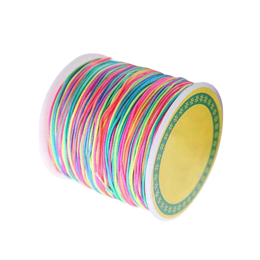 

100M Beading Cord Multicolor Jewelry Making Thread Durable Elasticity DIY Crafts Bracelets Necklaces Accessories Components