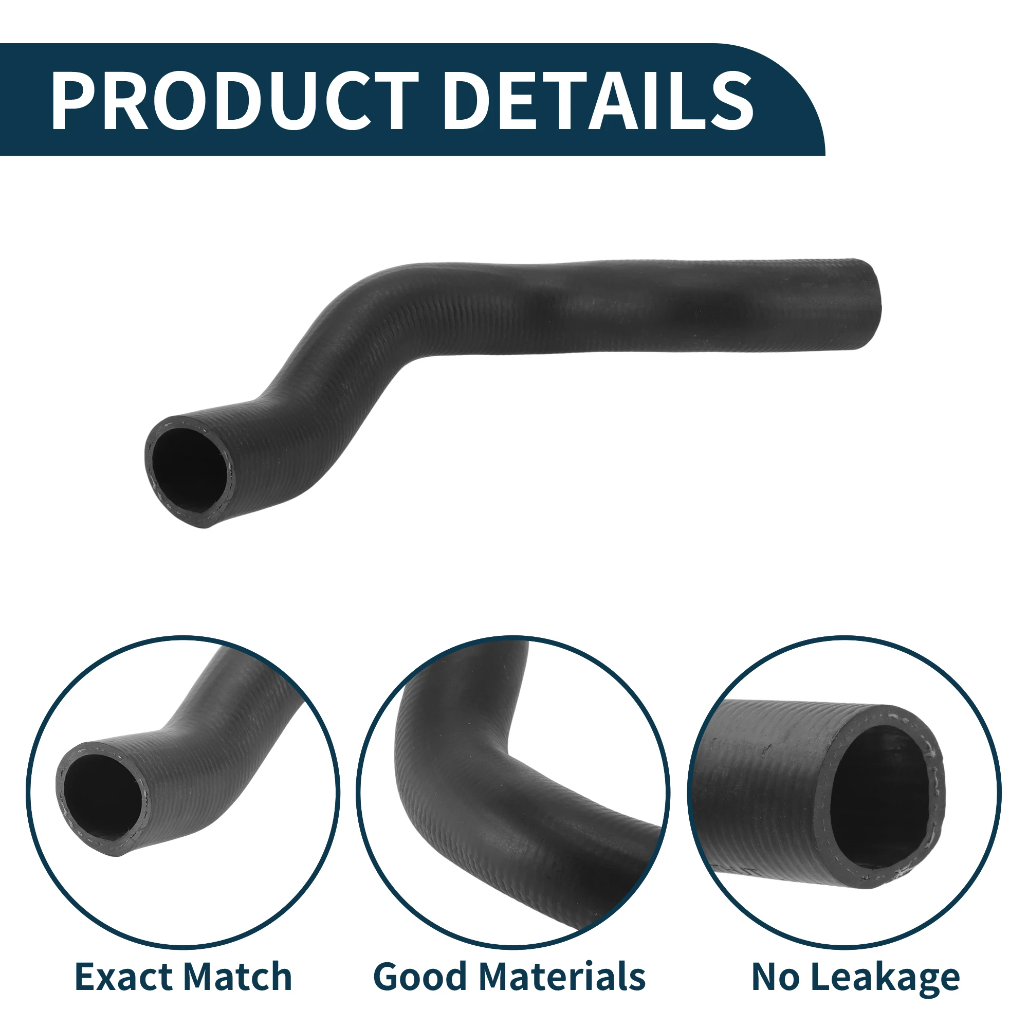 

UXCELL Шланг радиатора Выпускная труба отопителя для Nissan Tiida 2011-2023 No 215013DN0A Резиновая верхняя черная