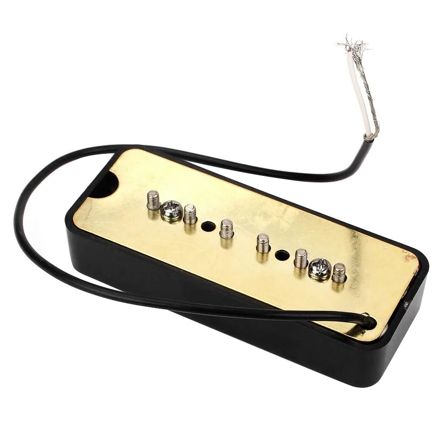 

ABXY Пара черных звукоснимателей с одной катушкой для электрогитары P-90 P90 50 мм/52 мм с отверстием