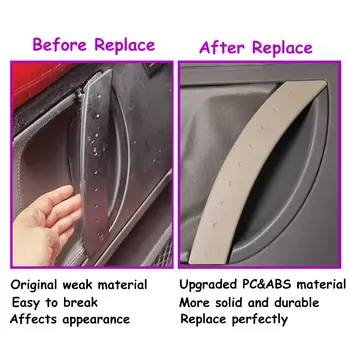 1/2 ks krytu kliky dveří v interiéru vozu, levé a pravé, náhradní díl pro Volkswagen VW Beetle 2000-2010 1C0867171A2QL 6 nejlepší prodej Dveřní panely Volkswagenu Beetle - №3