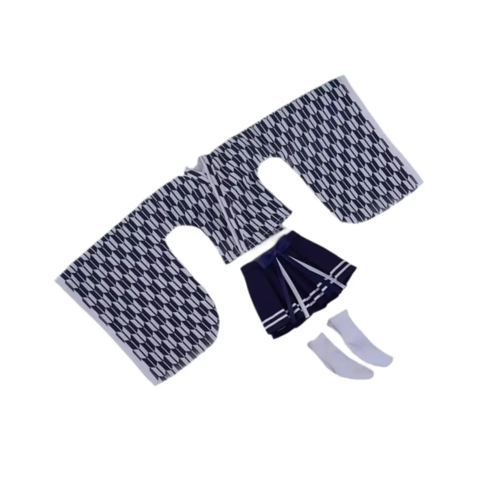 

Одежда для кукол 1/6 (12 дюймов): Традиционное кимоно с носками для коллекционных кукол, модный наряд