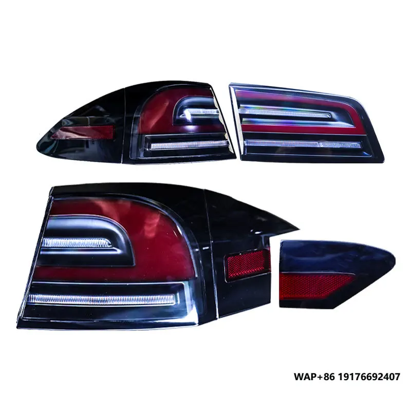 

2014-2023Tesla Model S LED Tail Lights Upgrade Replacement with New Red Lens Color Model