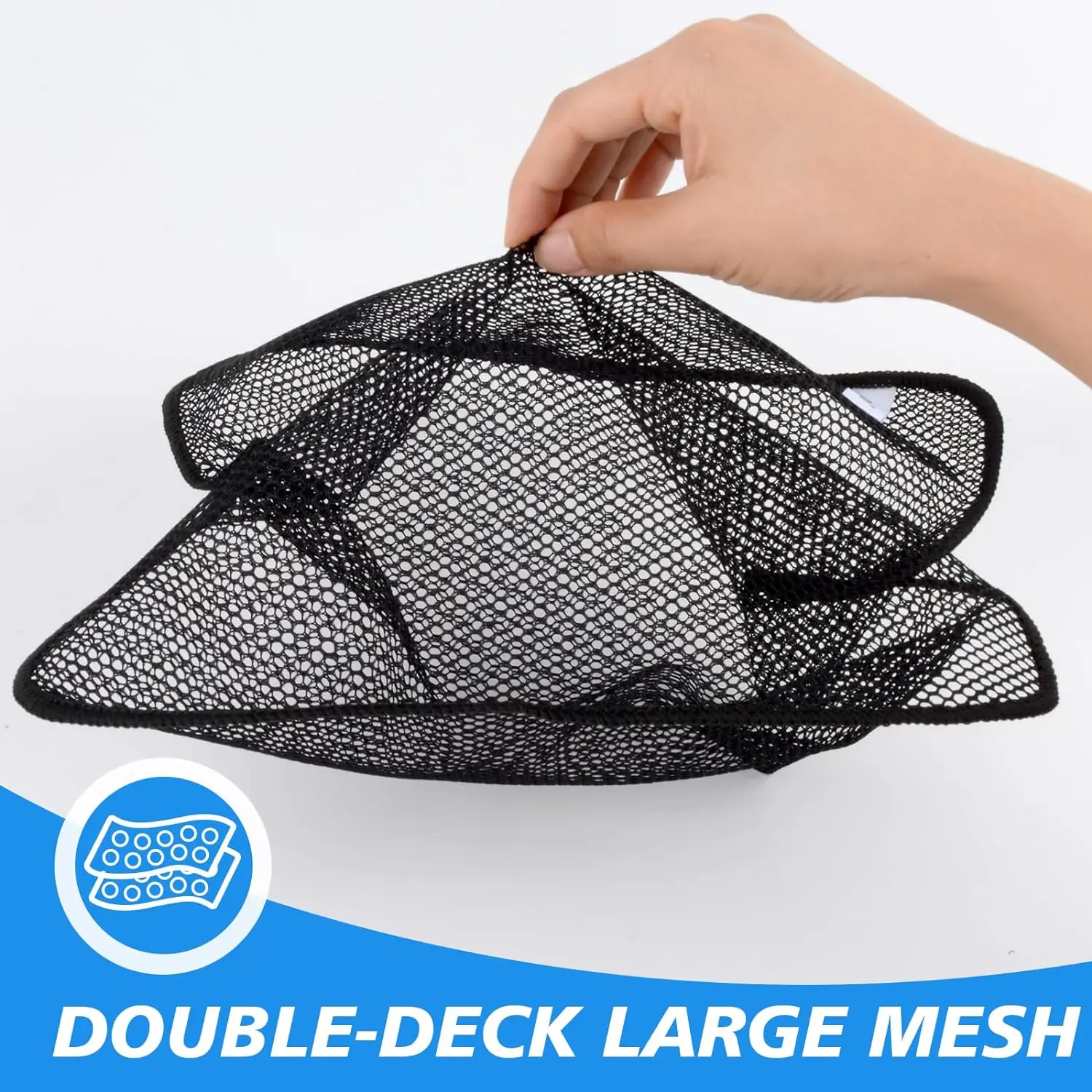 Netted Dish Cloths Washing Dishes Mesh Dish Cloth No Odor Dishes Scrubber For Kitchen Fast Drying Easy to Clean 6 Pack 12Inx12In