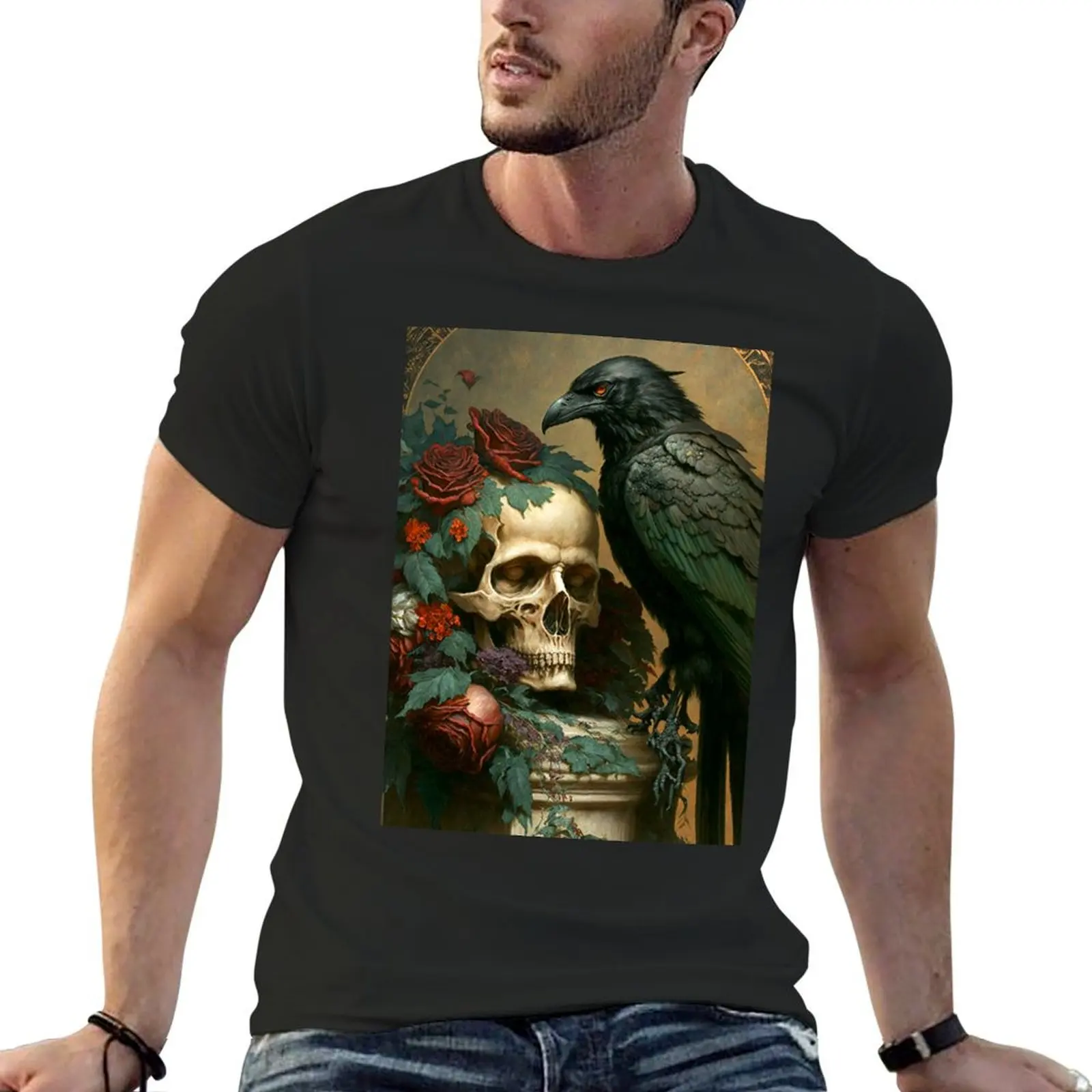 Nuestra Se?ora de la Santa Muerte T-shirt blanks boys whites Blouse for a boy mens clothing