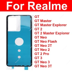 Back Battery Cover Adhesive For Realme GT GT 2 Master Explorer GT Neo Flash 2 2T 3 3T Pro Rear Housing Battery Cover Sticker