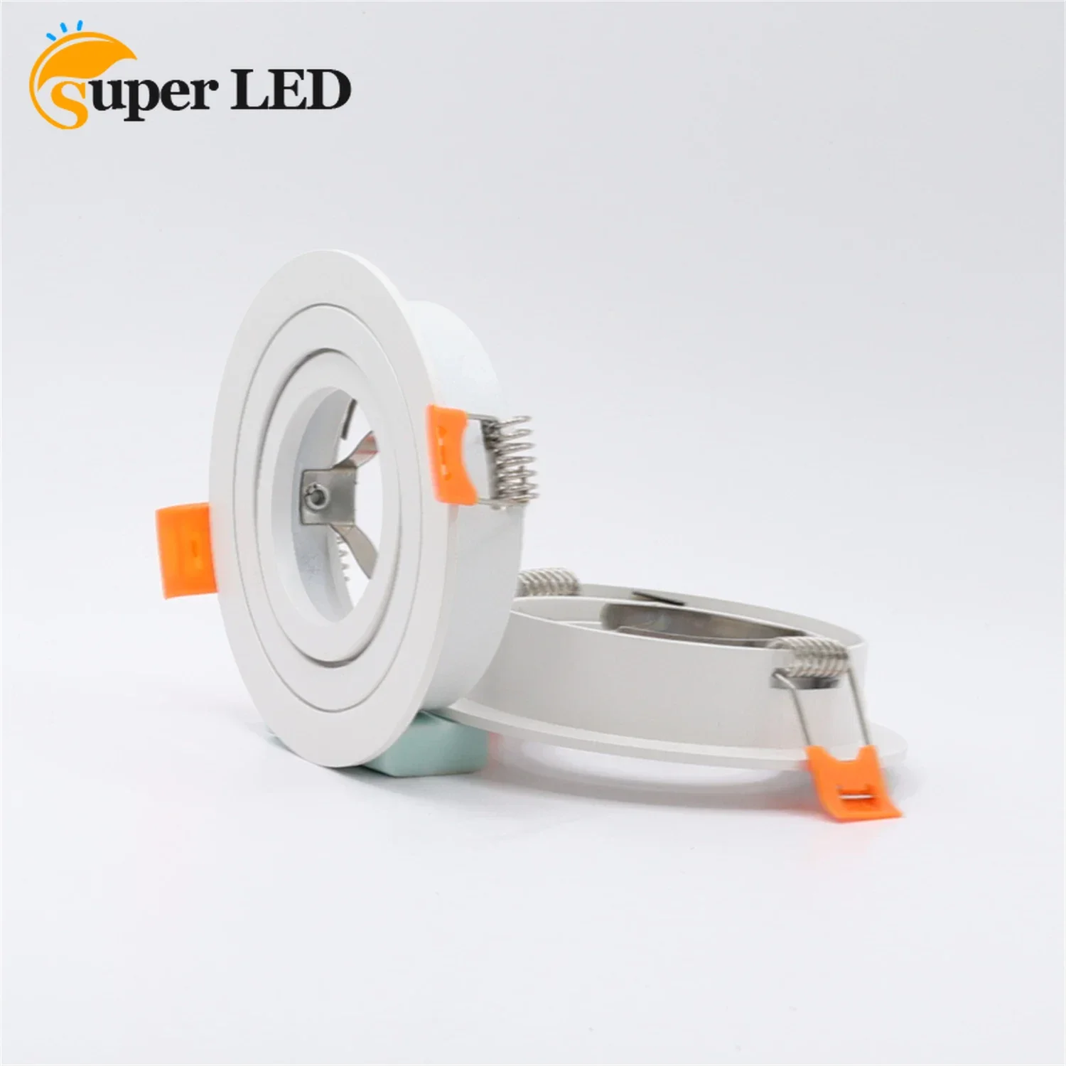 Factory Round Downlight Low Price White Aluminum Lamp Body Indoor GU10 MR16 Bulb Spot Holder