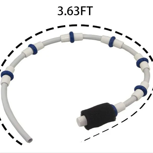 For Polaris Pool Cleaner Sweeping Hose B5 Replacement Tail Pipe with 5 Replacement Cotton Filters