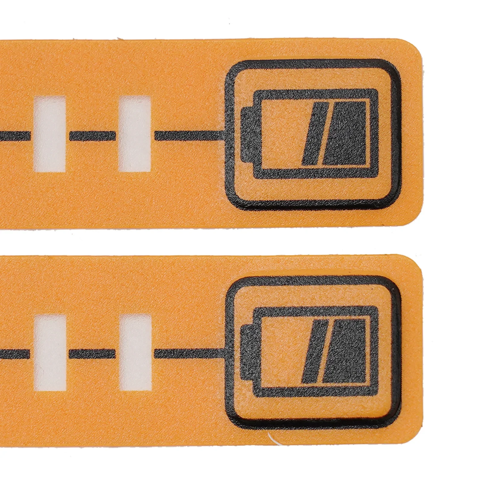 Bateria LED naklejki na klucze etykieta na klucze Tag akumulator litowo-jonowy papier 14,4 V wymiana żółty 2 szt. BL1430 BL1830 DCB140