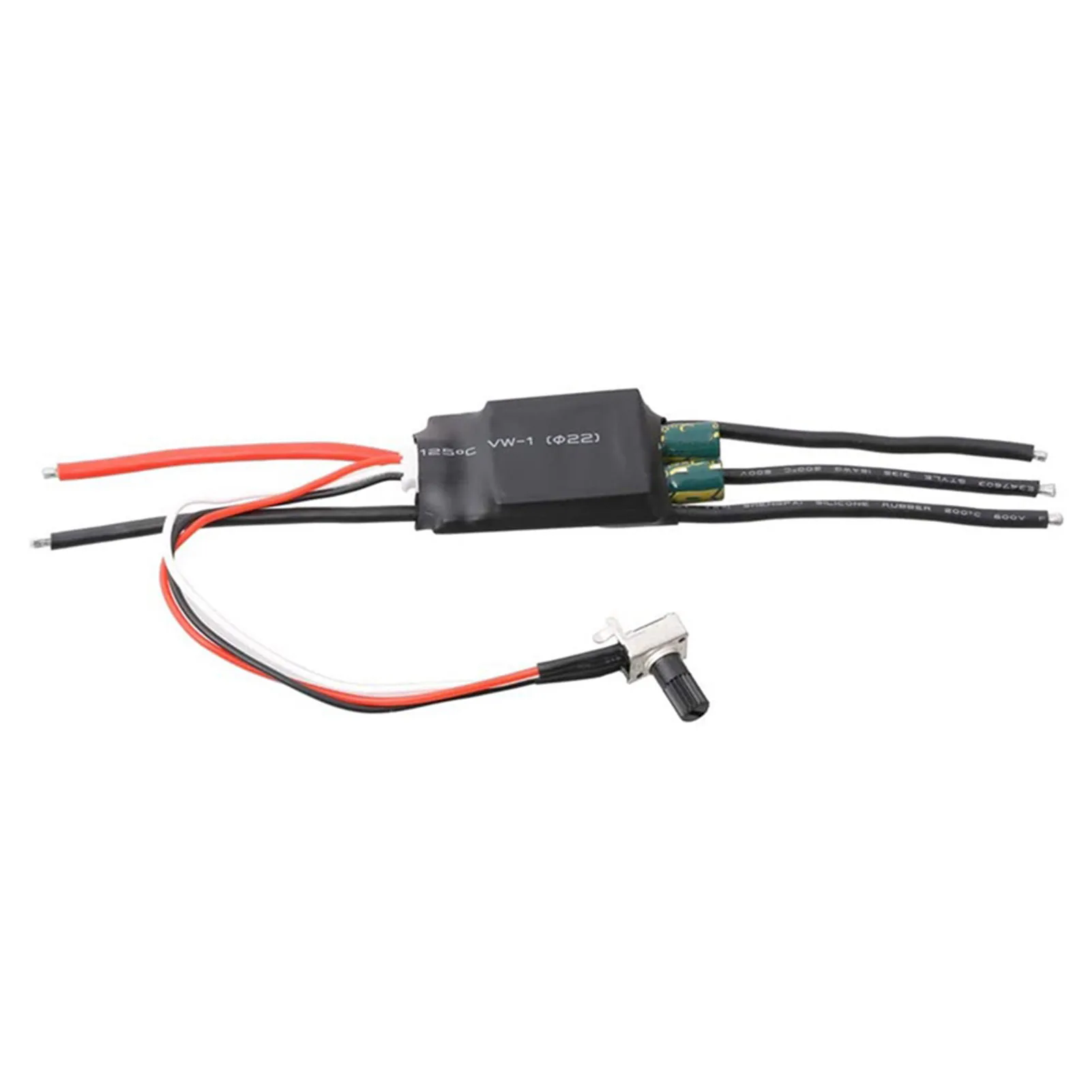 DC 7-24V 200W BLDC 3 Phase Brushless ESC Motor Driver Hallless Motor Drive Board Speed Controller Regulator with Potentiometer