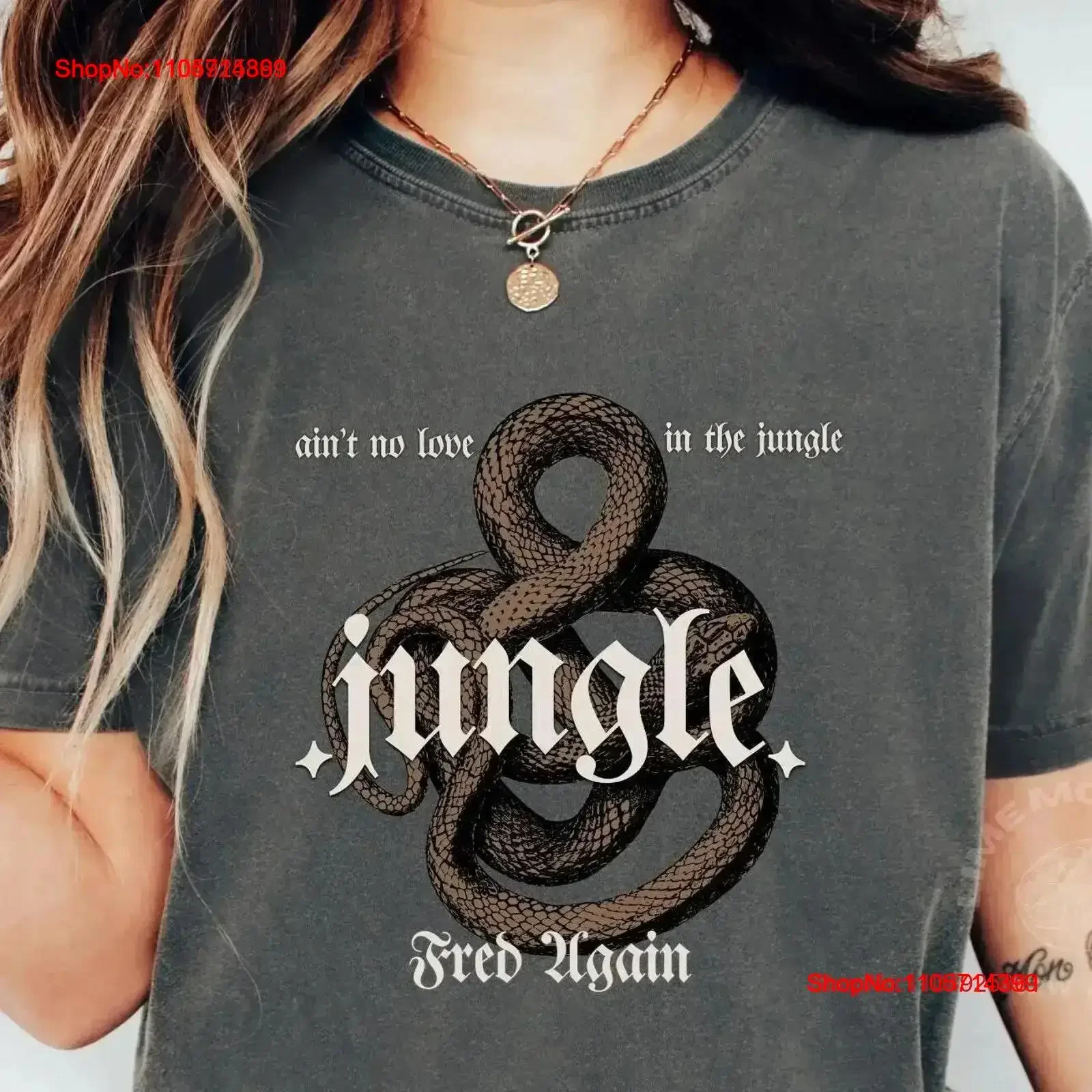 Fred Again T Shirt x Aint No Love In The Jungle EDM Festival Outfit Electronic Music Rave Clothing Techno Dance Top House DJ
