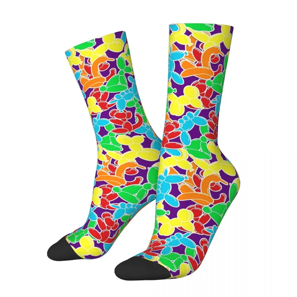 Balloon Dog Animals Socks Colorful Funny Stockings Unisex Men Warm Soft Skateboard Socks Winter Design Non-Slip Socks