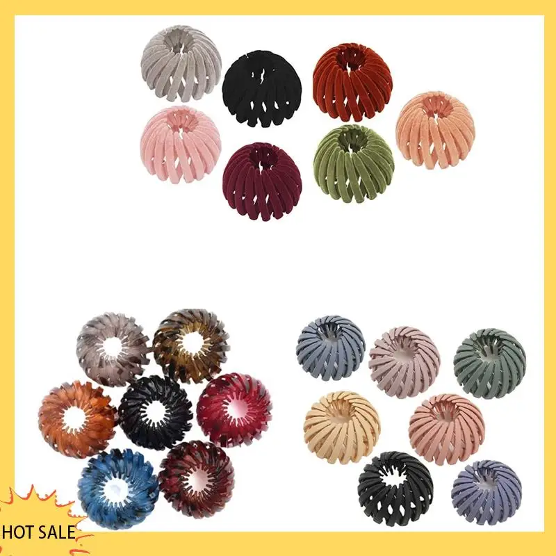 A66Z Bird Nest Magic Hair Clip - Expandable Hair Bun Maker Hair Accessories For Women Ponytail Holder Hair Bun Clip