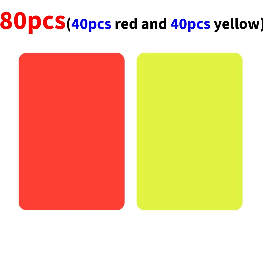 2-100 Stuks Rode Gele Kaart Multifunctionele 3.2X4.3Inch Voetbal Scheidsrechter Rode Kaarten Voor Voetbalwedstrijd Training Scheidsrechter Accessoires Hot
