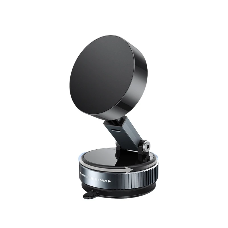 Strong Magnetic Phone Holder Foldable Design 360° Adjustable Vacuum Car Mount For Cell Phone For iphone Live Streaming