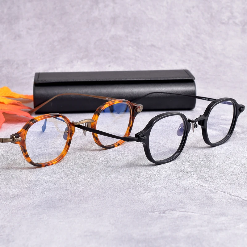 MON RAYB Titanium material Optical eyeglass frame, Suare prescription reading glasses frame