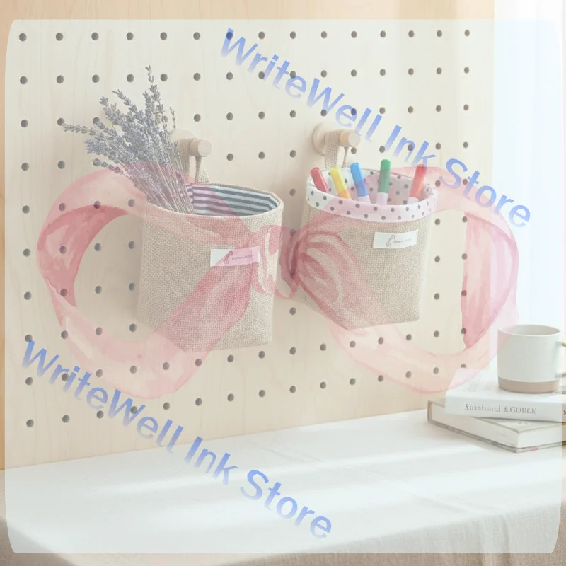 Multifunctional Useful Storage Basket Cotton And Linen Item Hanging Basket Laundry Baskets