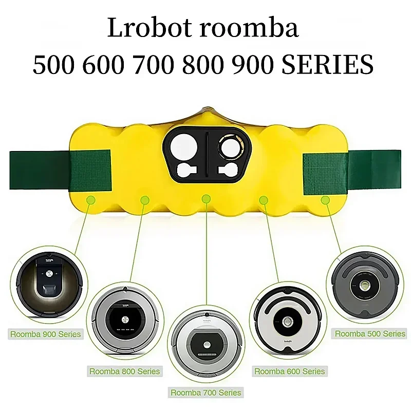 14.4V 12800mAh แบตเตอรี่ NI-Mh สําหรับ IRobot Roomba 500 600 700 800 Series Roomba 880 760 530 555 560 581 620 650