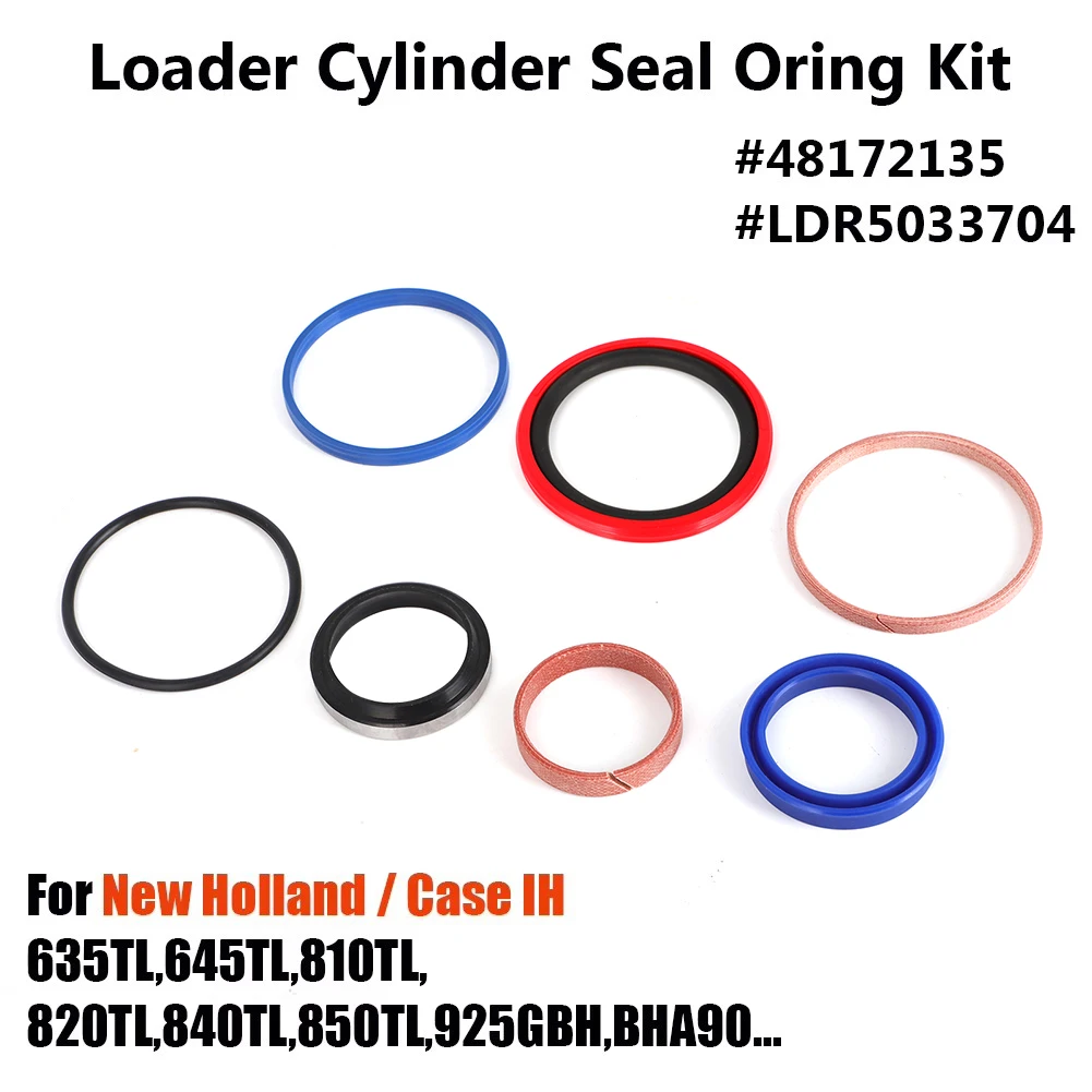 7x Seal Kit For New Holland Case IH 48172135 LDR5033704 Backhoe Loader Cylinder