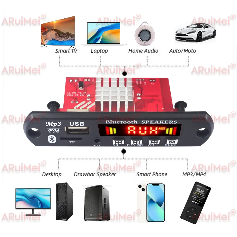 160 واط مكبر للصوت بلوتوث MP3 WMA APE فك مجلس 24 فولت 80 واط يدوي سيارة الصوت ميكروفون USB TF راديو FM لتقوم بها بنفسك مشغل موسيقى Mp3 #5