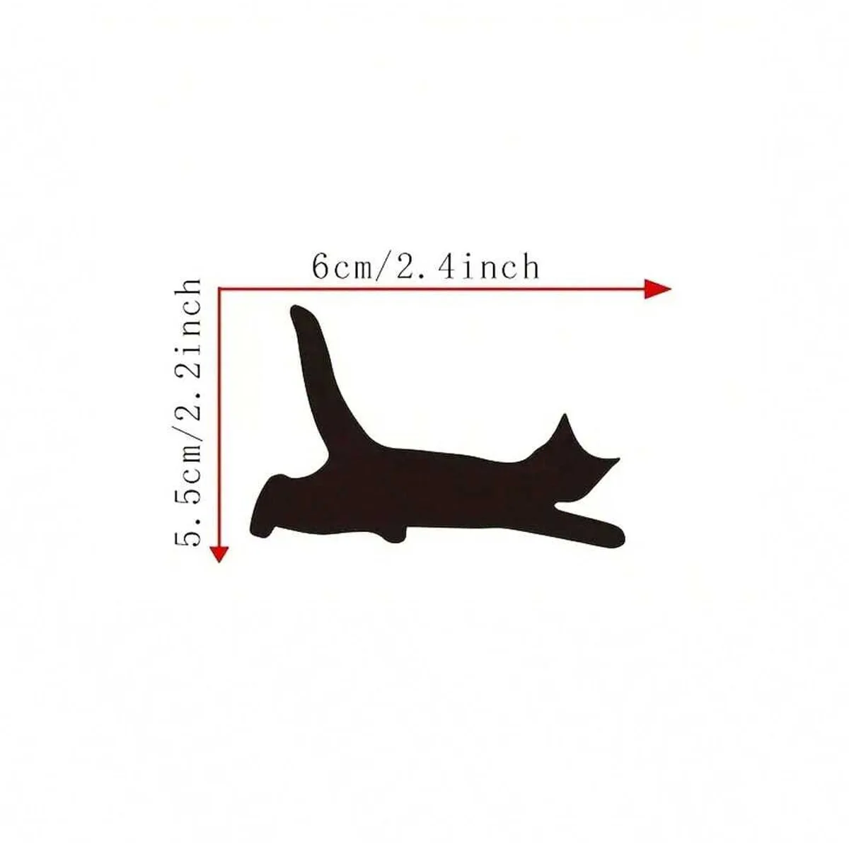 4pcs Cute Cat Rearview Mirror Sticker Car Bumper Window Decor Waterproof Vinyl Decal
