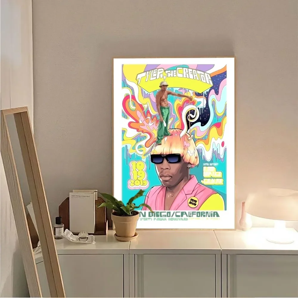 Rapper Tyler Poster No Framed Poster Kraft Club Bar Paper Vintage Poster Wall Art Painting Bedroom Study Stickers