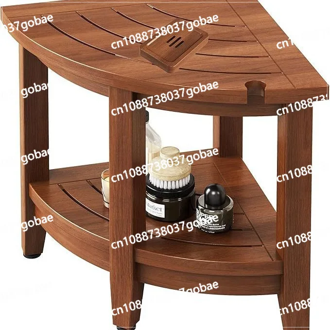 

bathroom stool, shower and bath stool, porch corner stool, solid wood shoe changing stool