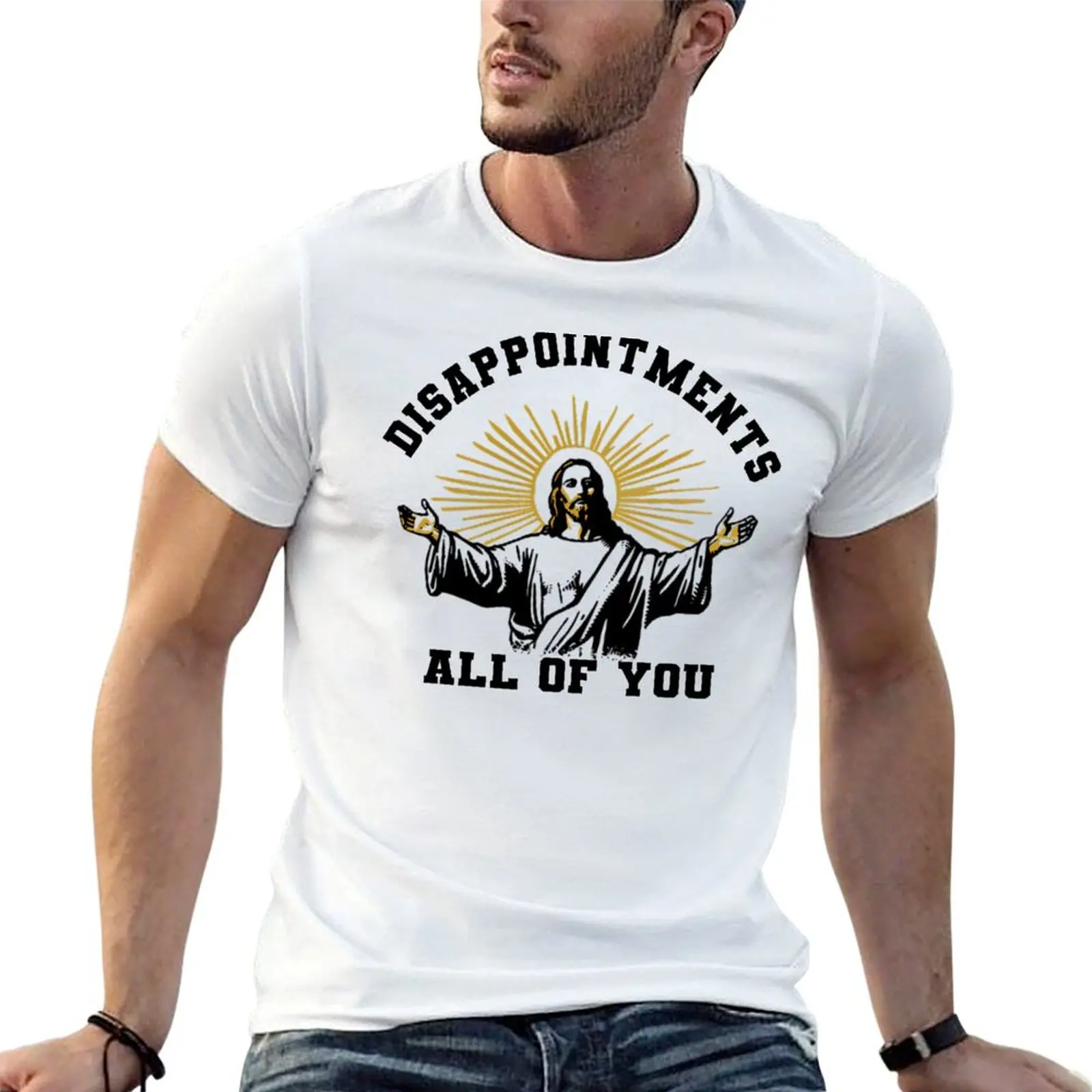 T-shirts Disappointments All of You, t-shirts en coton 100% pour homme, t-shirts avec imprimés