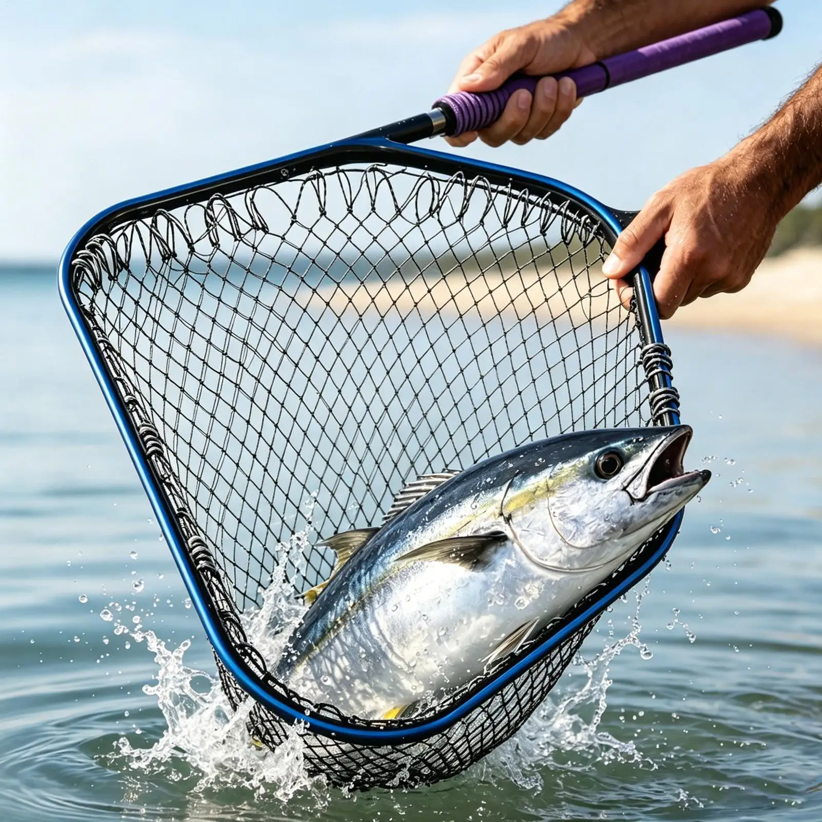 1PC Fishing Net Strong Multifilament Nylon Line Collapsibles Rhombus Mesh Dip Net Accessories Fishing Net Fishing Tools
