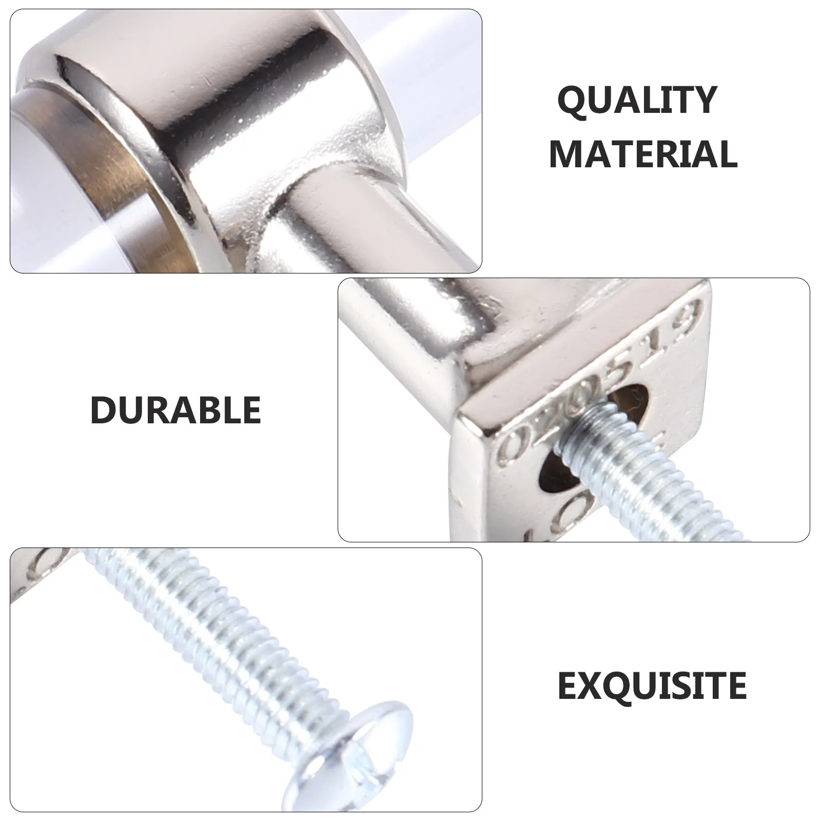 

6pcs Transparent Pull Handles Acrylic Cabinet Knobs Smooth Modern Design For Drawer Cupboard Door Furniture T Bar Pulls