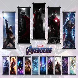 Iron Man Home Decoration Thor Wall Art Captain America Hanging Painting Avengers Scrolls Picture Ms. Marvel Canvas Anime Poster