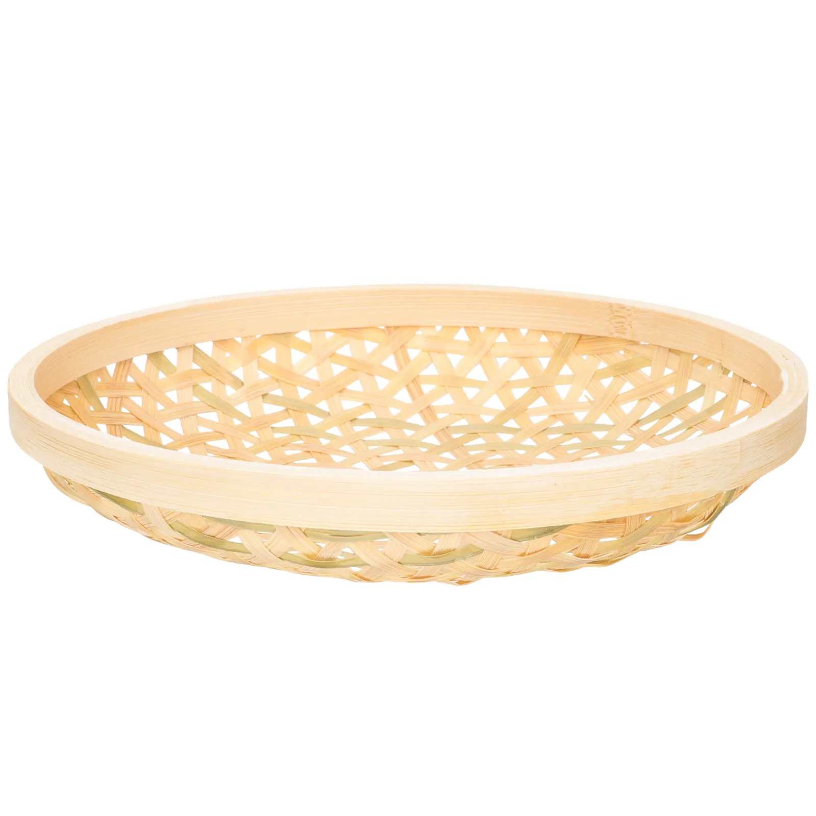 

Bamboo Woven Basket for Storage Decoration Large Round Food Basket Container Household Bamboo Storage Solution