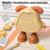 Kids Alarm Clock Dog Shape Electric Clock With Night Light Multifunctional Children Sleep Trainer Indoor Home Decoration For