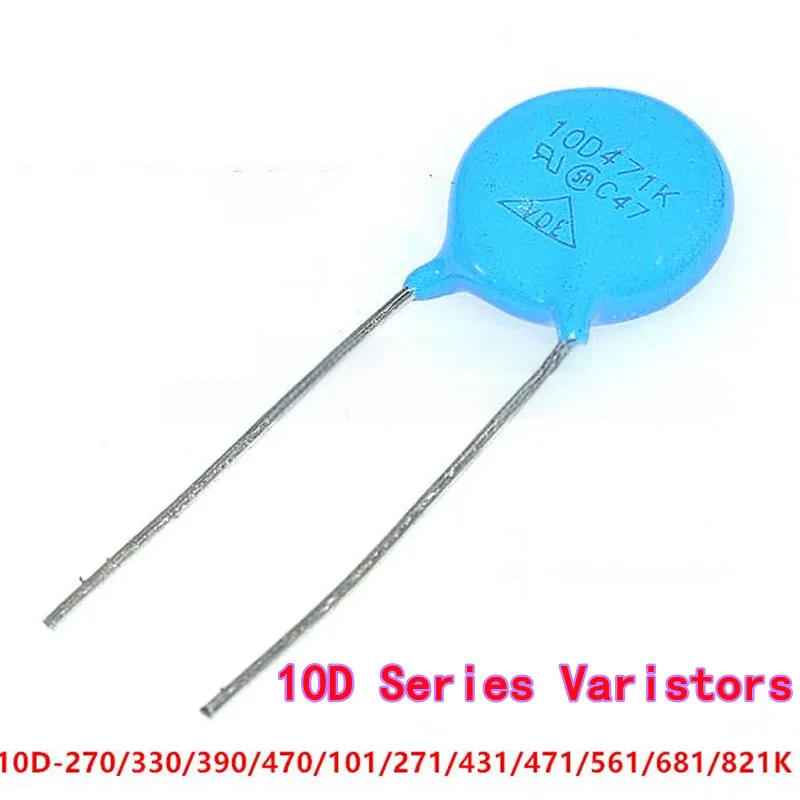 Varistori serie 10D 10 pezzi 10D 10K 330K 390K 470K 270/330/390/470/101/271/431/471/561/681/821K 270K
