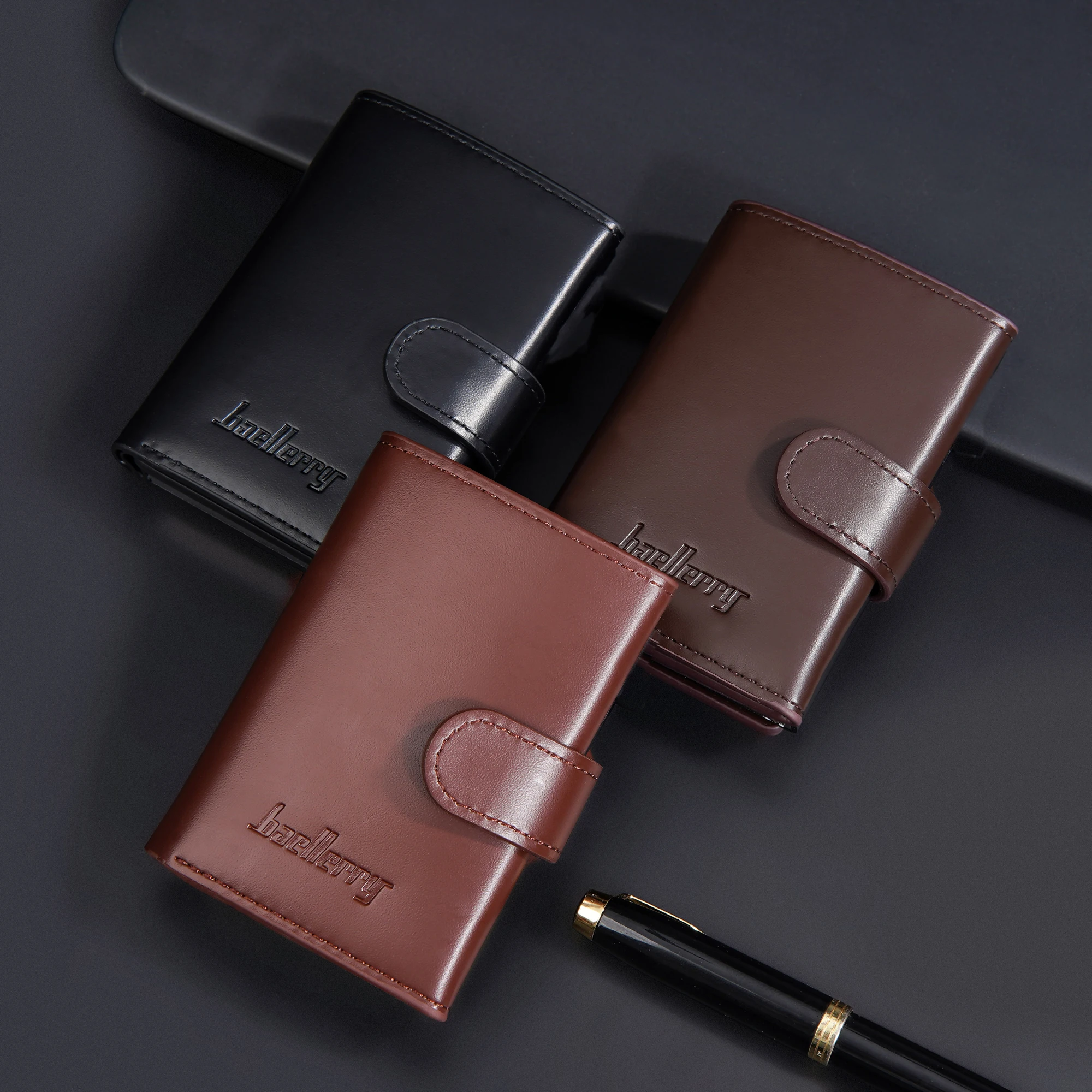 

Card Wallet for Men Slim Minimalist Wallet for Men RFID Blocking Front Pocket Wallet Metal Wallet Multi-Card Slots