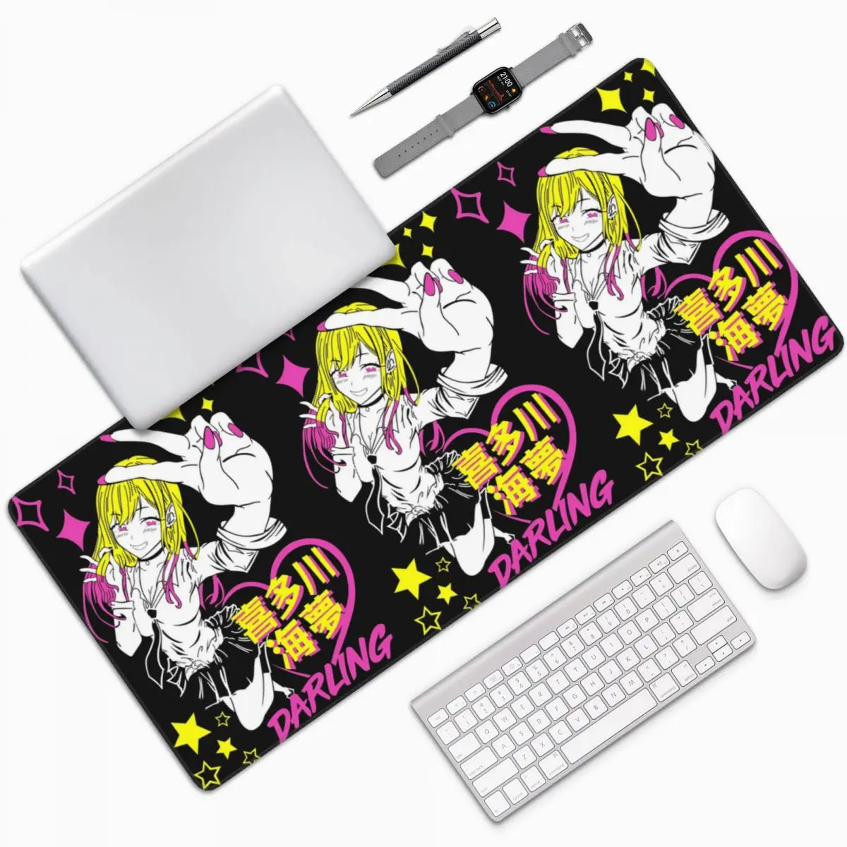 

My Dress Up Darling Anime Kitagawa Large Mouse Pad Computer Keyboard Mouse Mat PC Laptop Desk Mat Office Accessories Table Mats