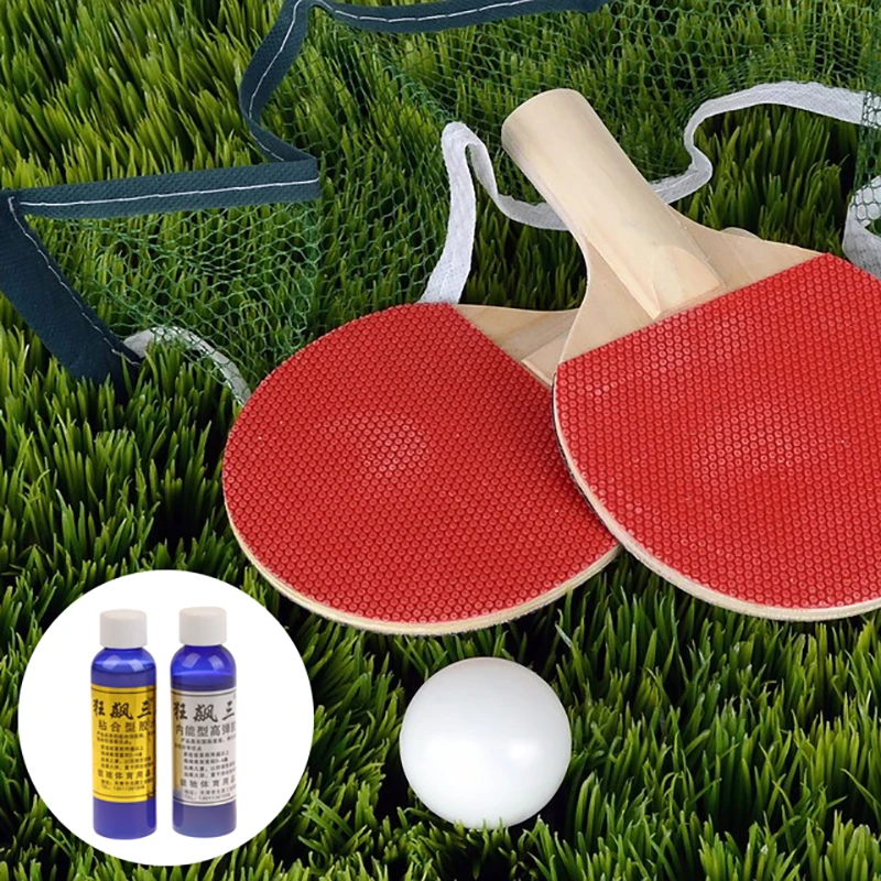 

【W】60ML Ping-Pong Racket Glue With Brush Professional Rubbers Table Tennis Racket Liquid PingPong Speed Glue Accessories