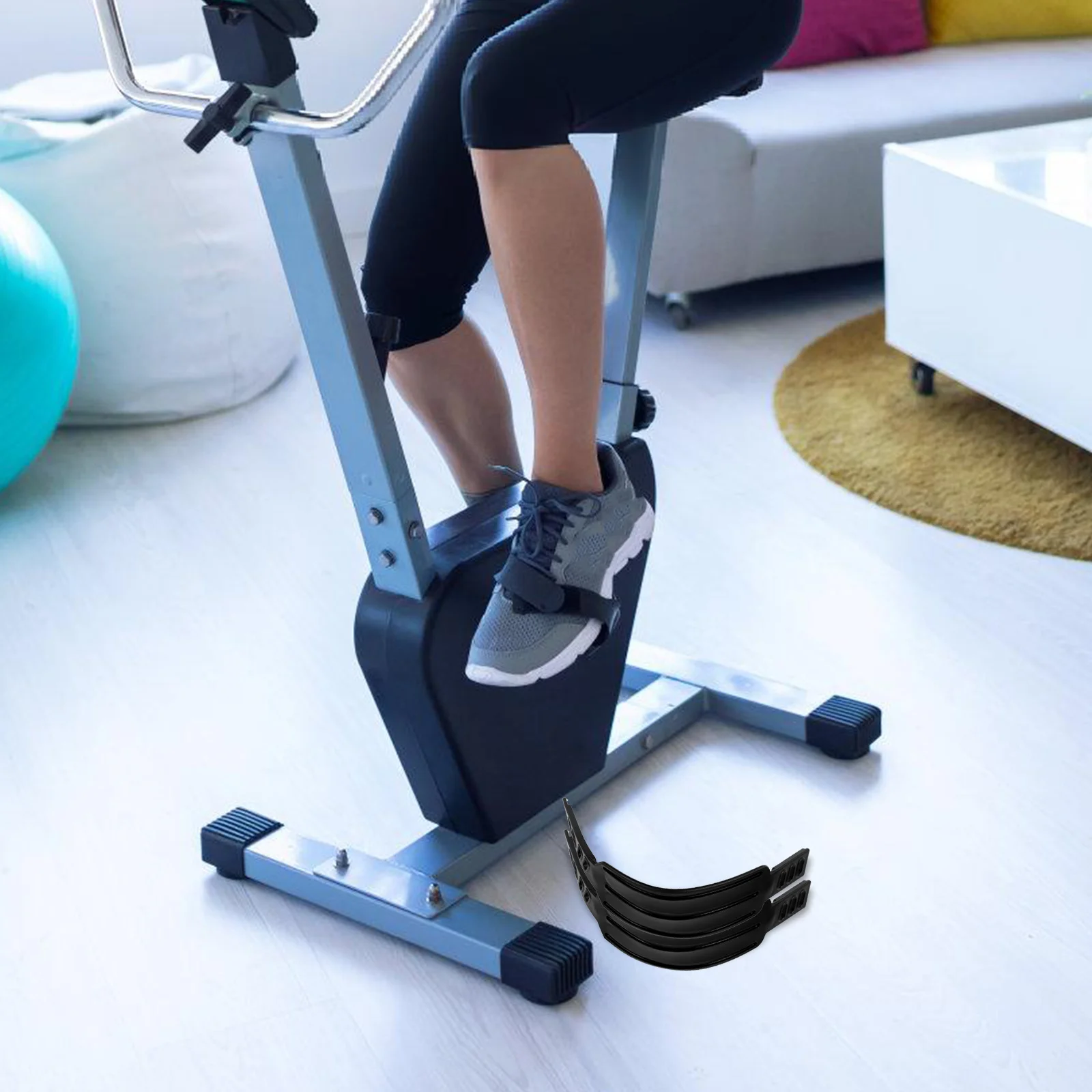 

2Pcs Adjustable Pedal Straps for Exercise Bike Anti Slip Universal Fit for Home Gym Indoor Cycling Use Bicycle Tire Straps