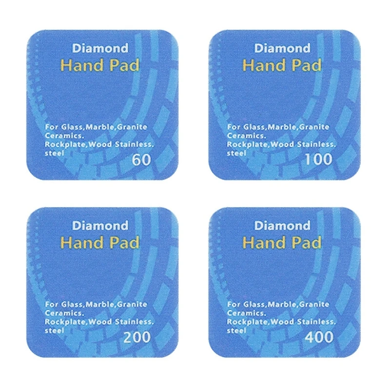 4Piece Handheld Polishing Sanding Pads for Metal Glass Ceramic Finishing Efficient & Detailed Work on Various Materials