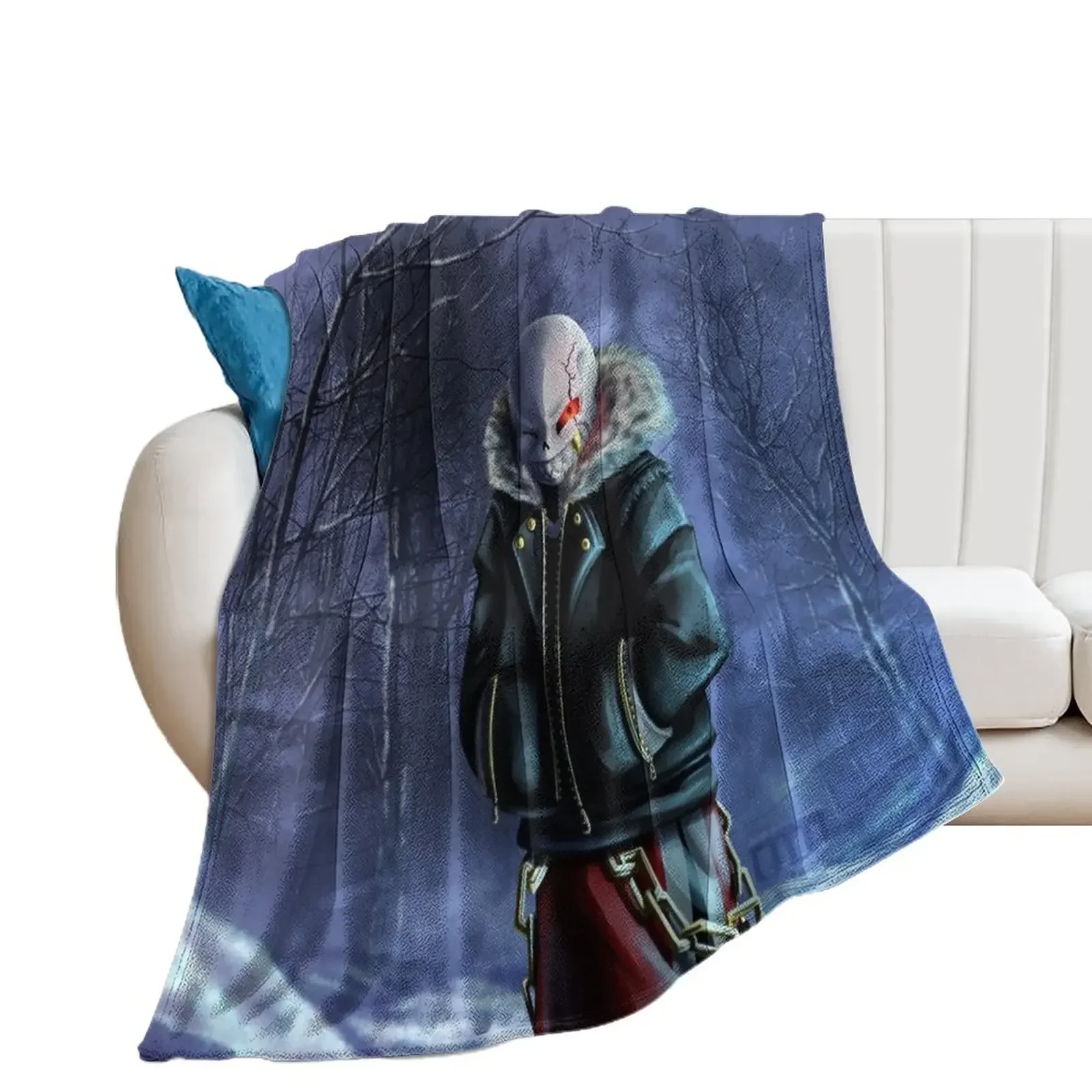 Underfell Sans Throw Blanket Cute Bed Decorative Sofas Blankets